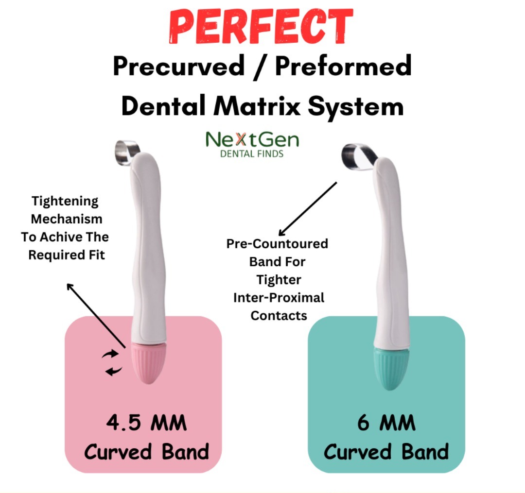 Preformed/Precurved Perfect Dental Matrix System (Pack Of 10)