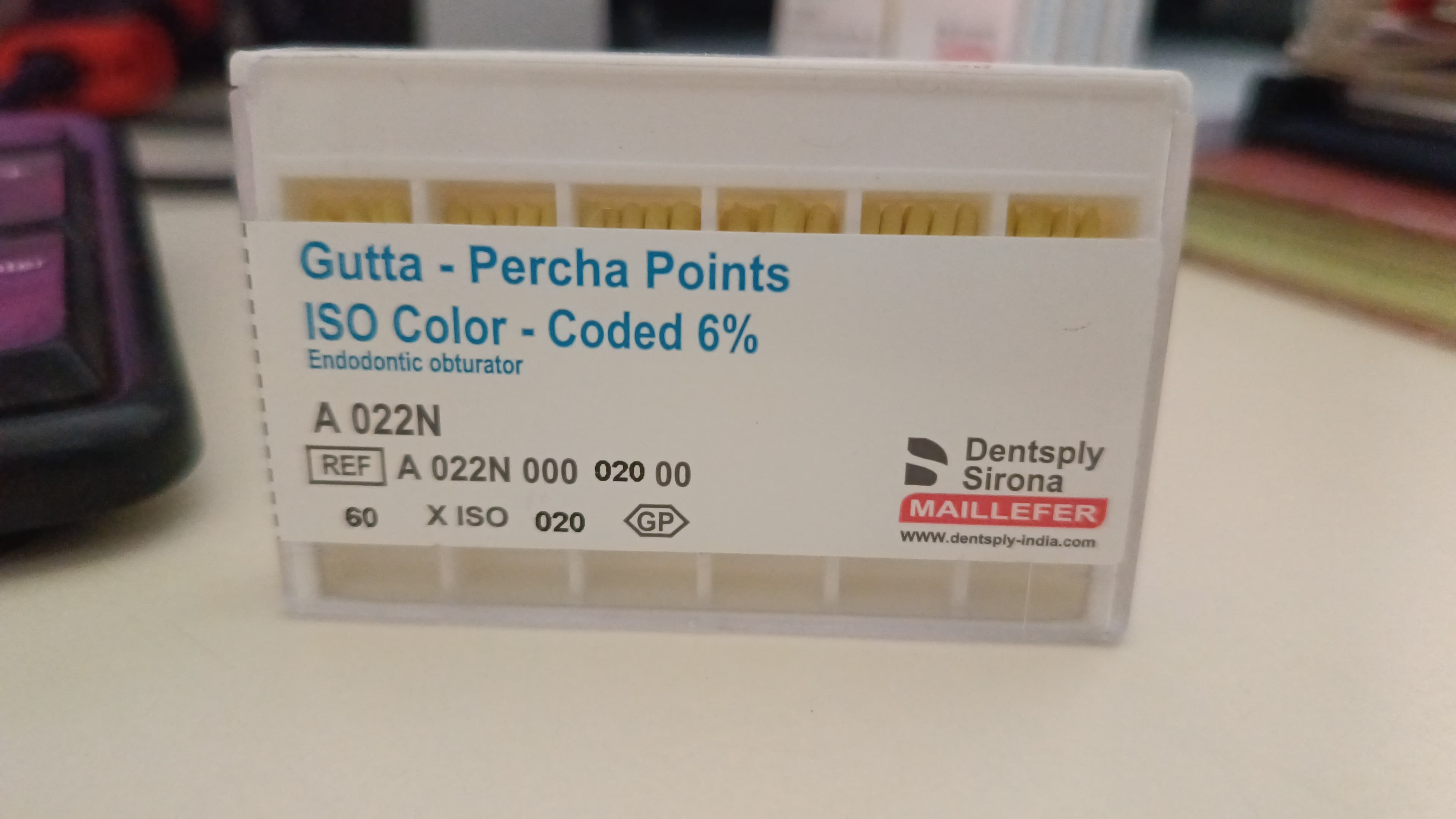 Dentsply Gutta Percha Points 6% 20No