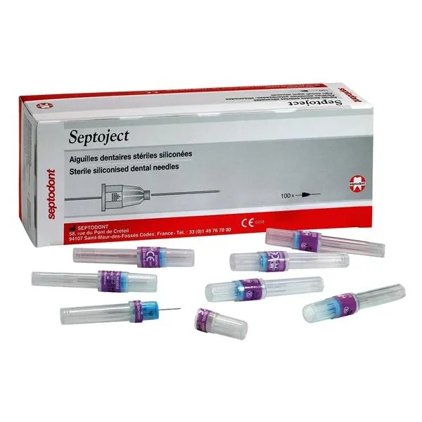 Septodont Septoject Needles For Dental Cartridge Syringe 30g/25mm