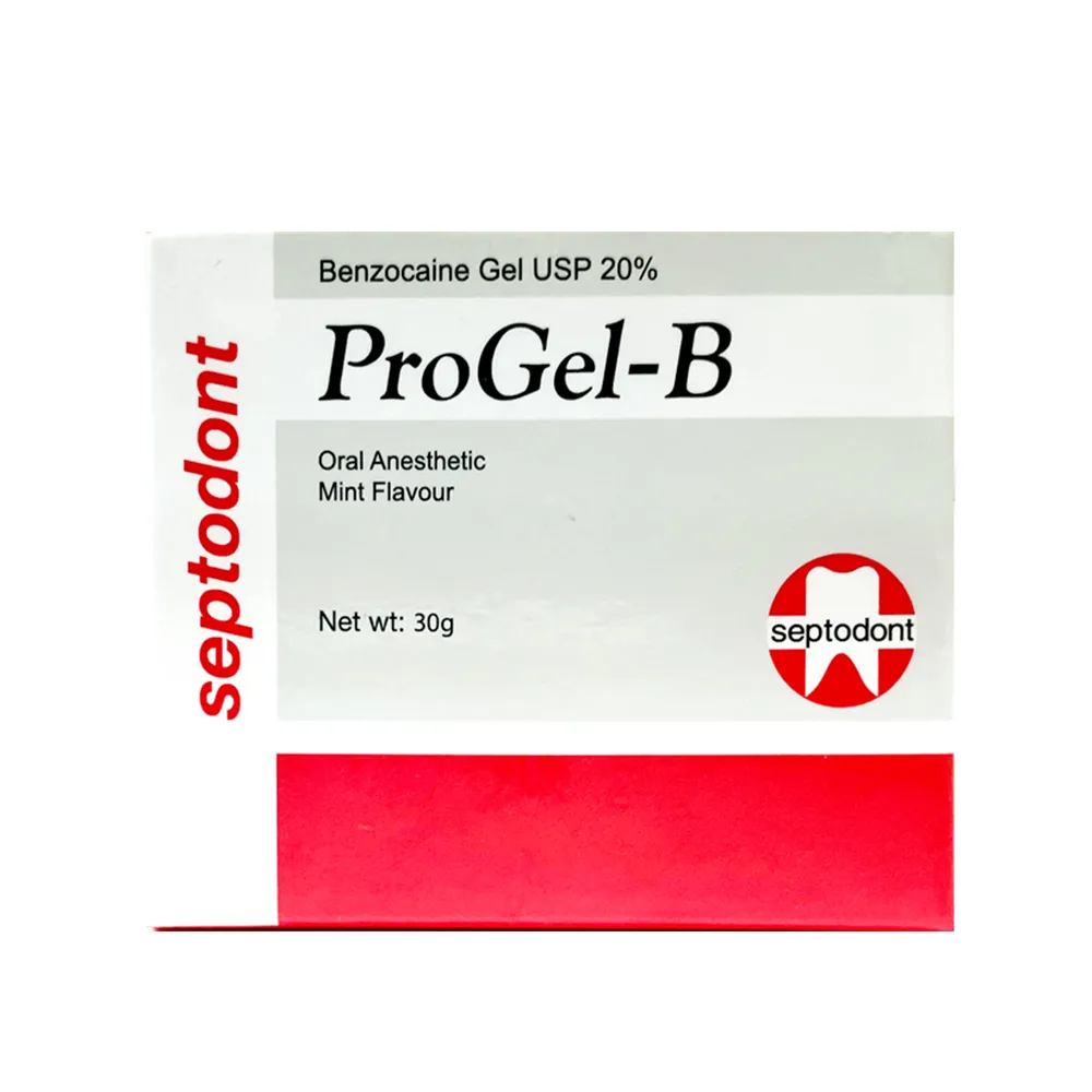 Septodont Progel-B Oral Anesthetic Mint Flavour Anaesthetic Gel (Jar Of 30g)