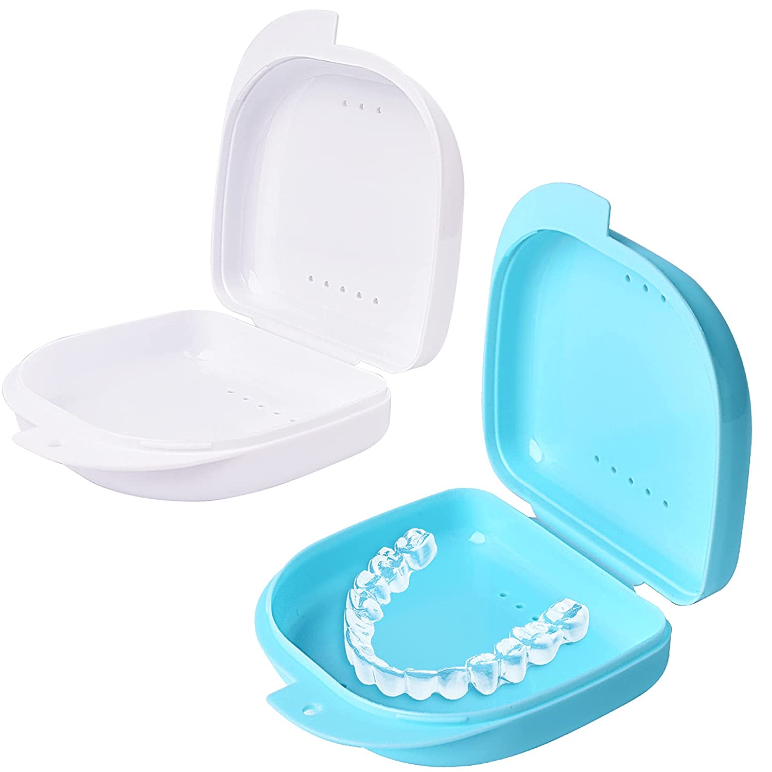 Stim Retainer Box For Storage Of Teeth Mouthguard Brace False Pack Of 5