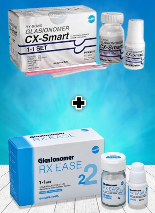 Shofu Cx Hy-Bond Glasionomer + Shofu Glasionomer RX Ease
