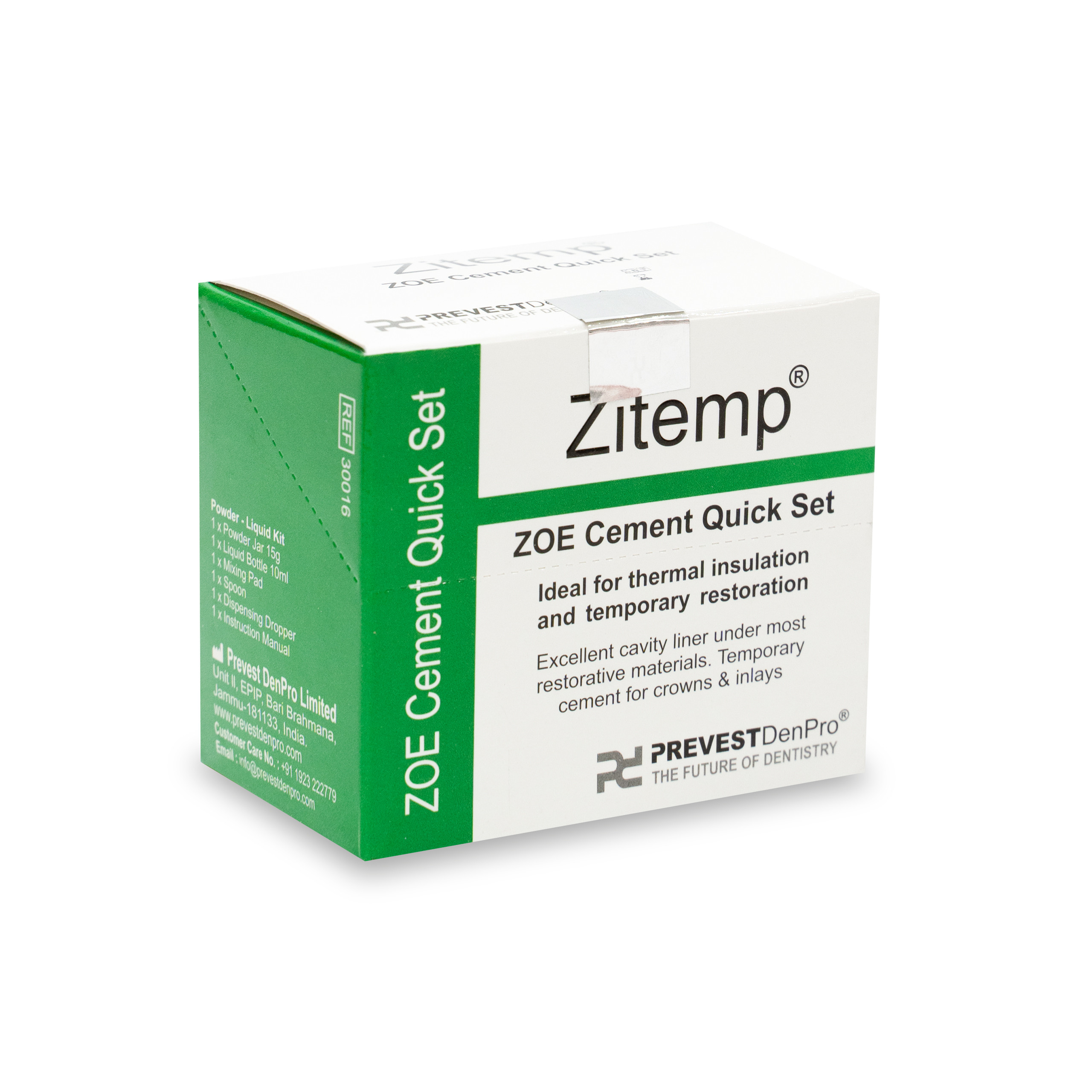 Prevest Denpro Zitemp ZOE Cement Quick Set