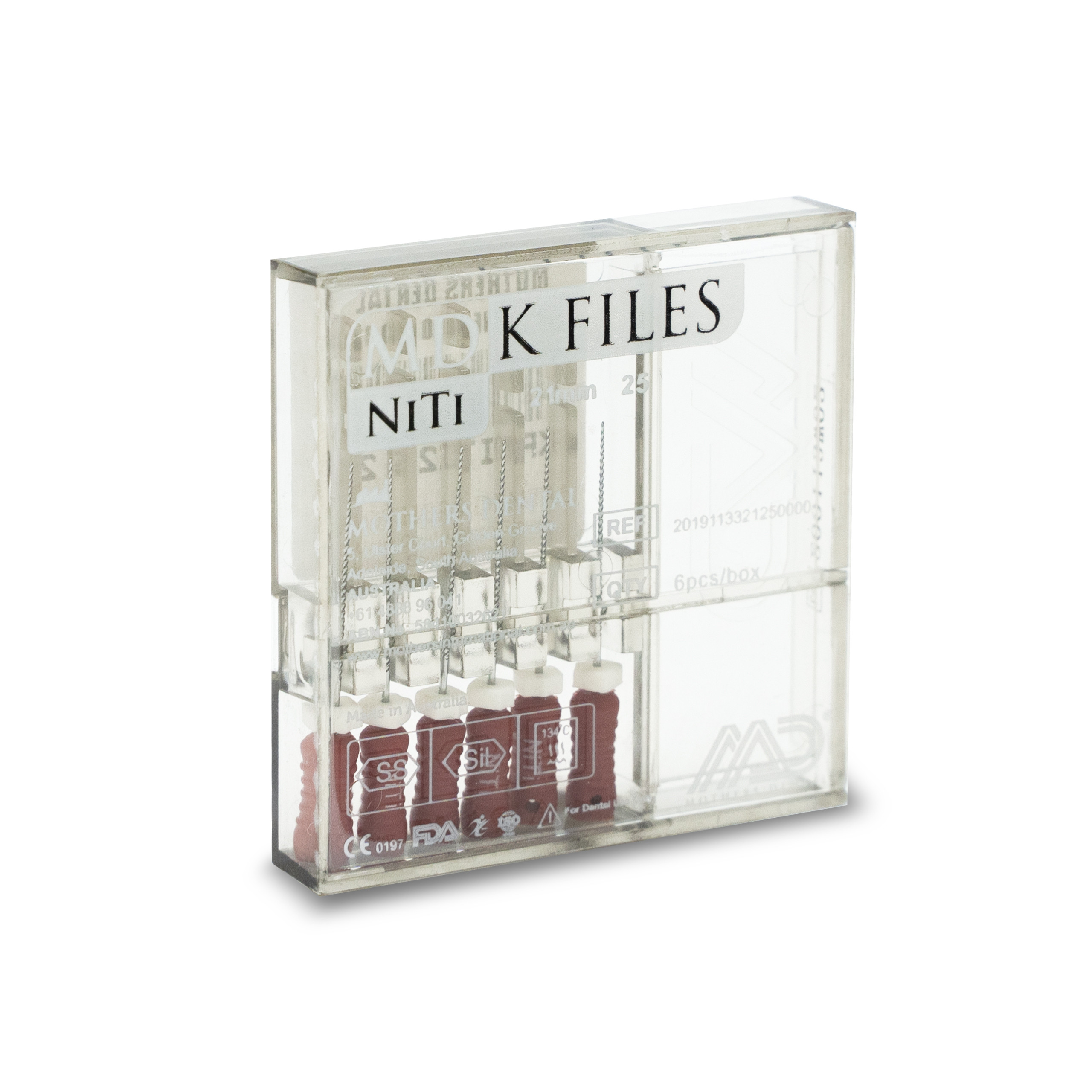 Mother Dental Niti K-Files (File10 No 21mm/Pack of 6)