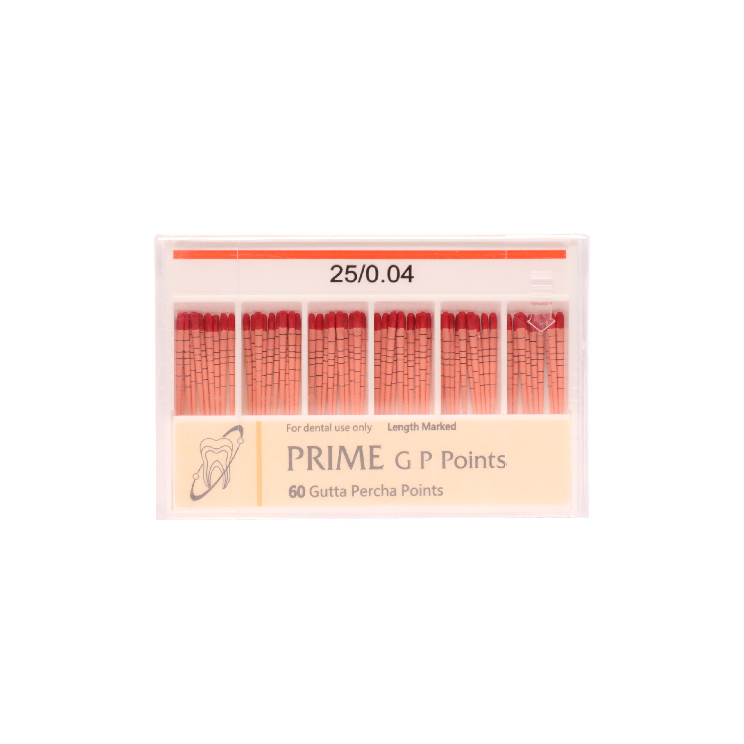 Prime Gutta Percha Points 4%, 25