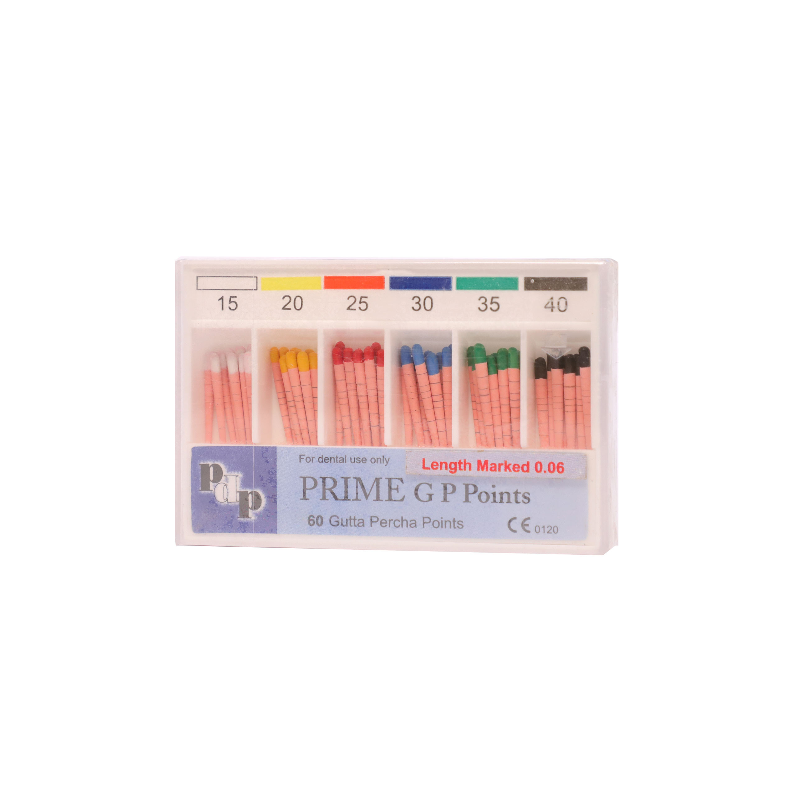 Prime Gutta Percha Points 6%, 15-40