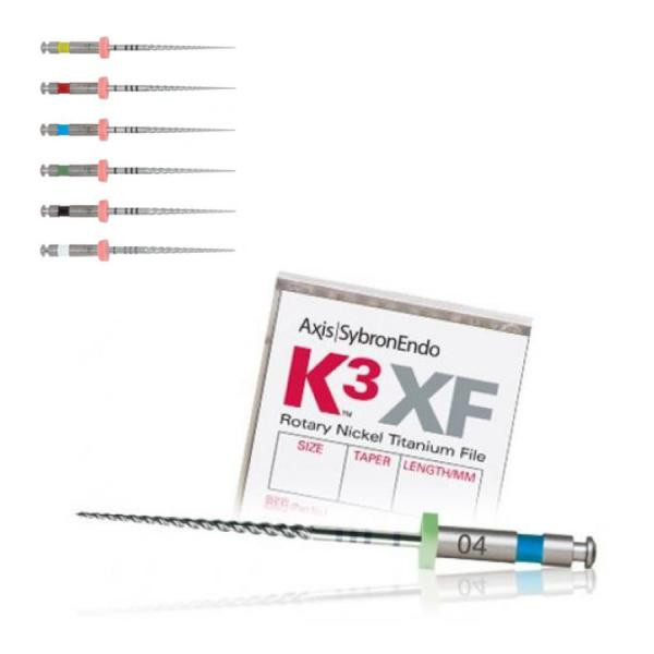 SybronEndo K3XF Rotary Nickel Titanium File Size .15 Taper 02 21mm