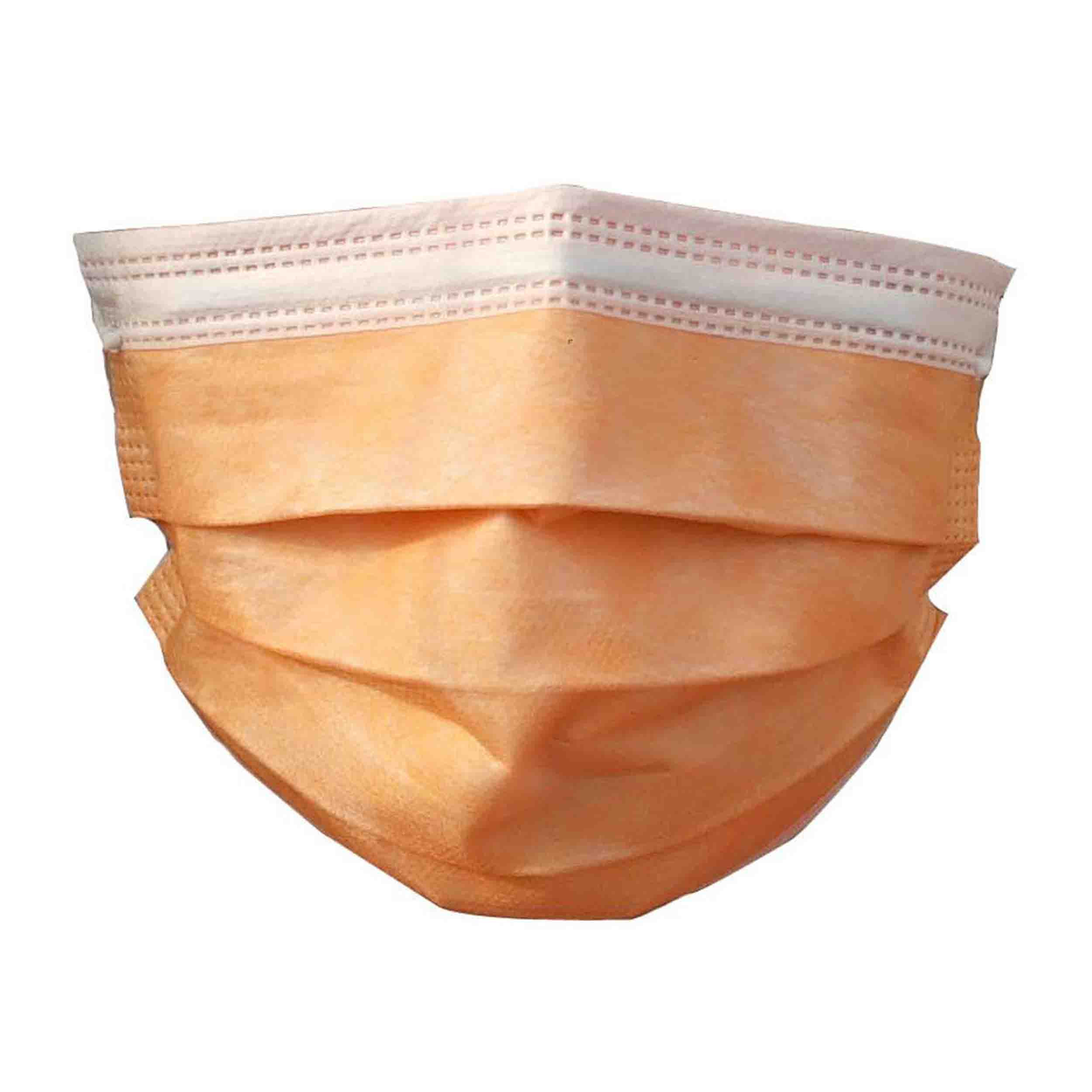 orange disposable masks