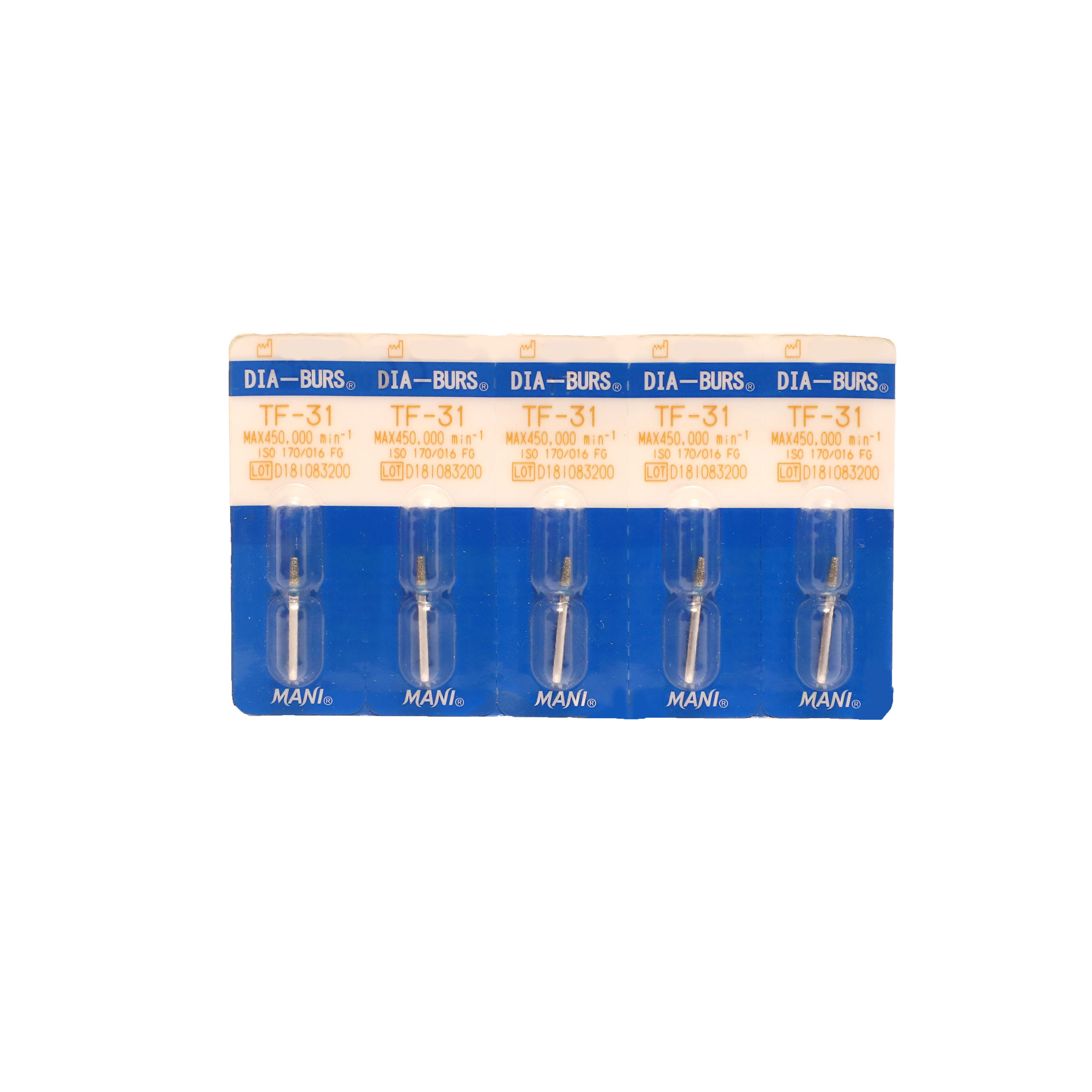 Mani Diamond Bur TF-31 (PACK OF 5)