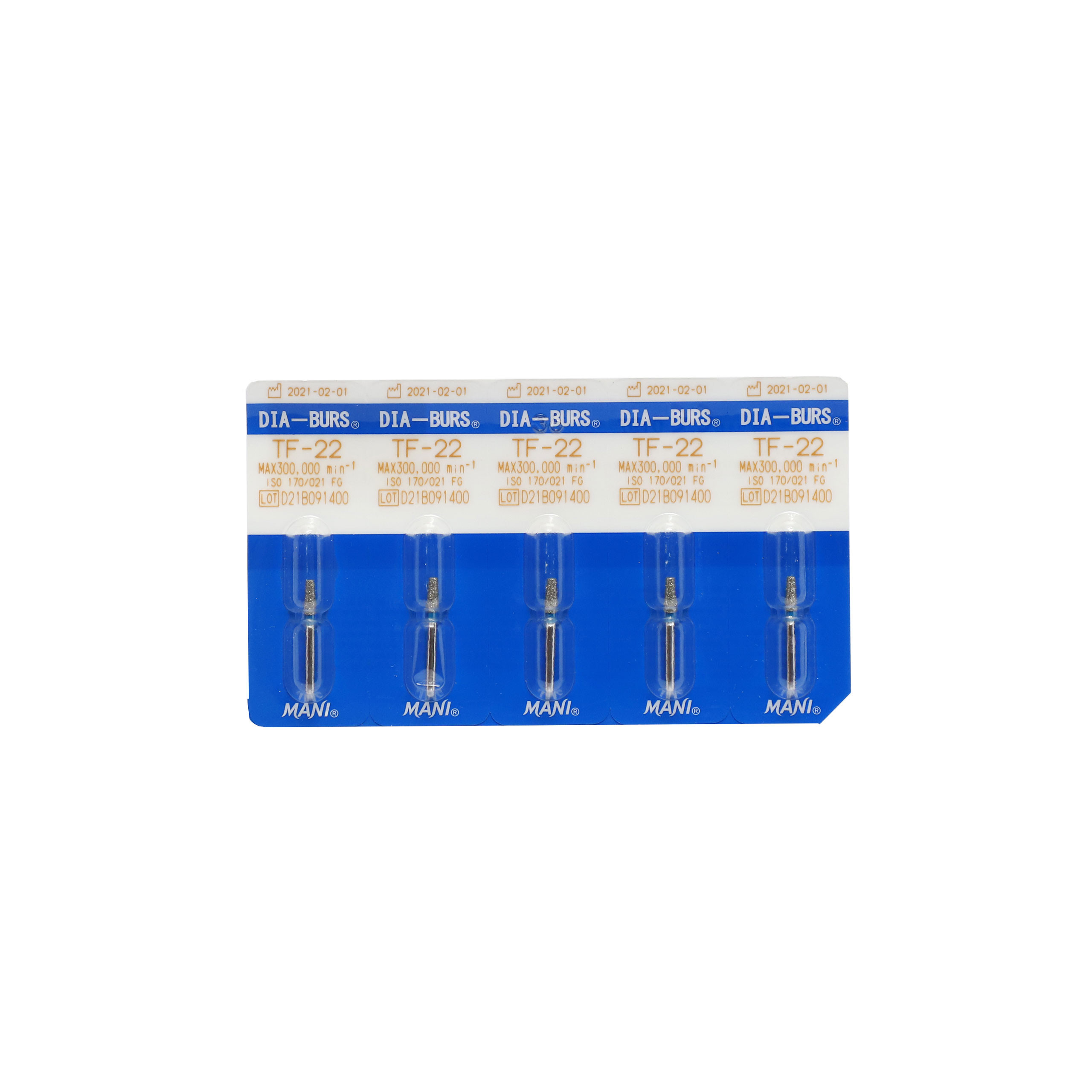 Mani Diamond Bur TF-22 (PACK OF 5)