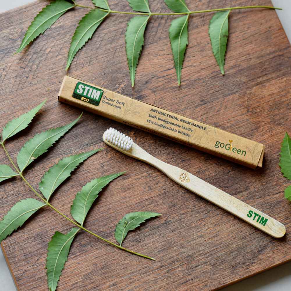 Stim Eco Bio Toothbrush-(Neem-Handle)