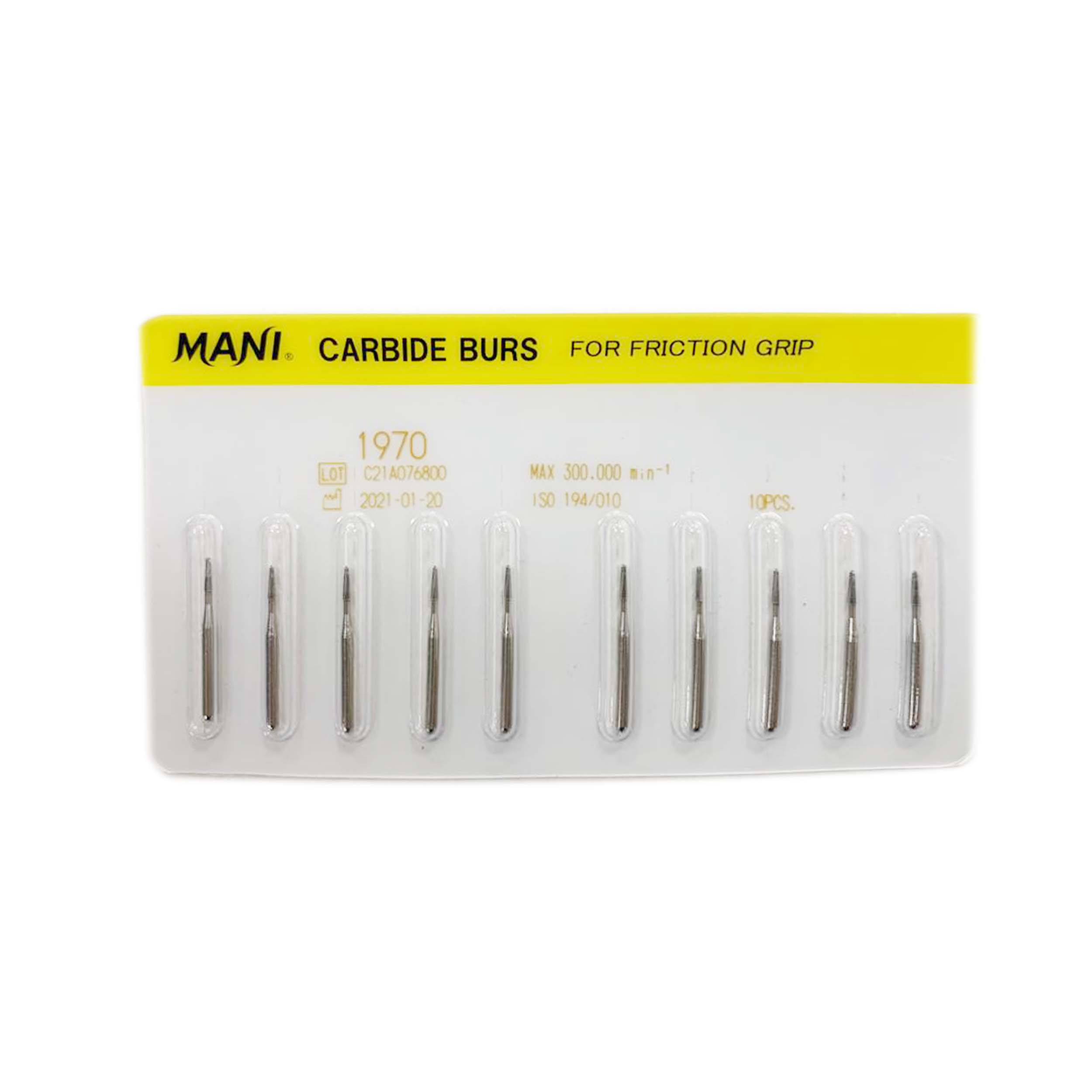 Mani Carbide Bur M1970 10Pcs