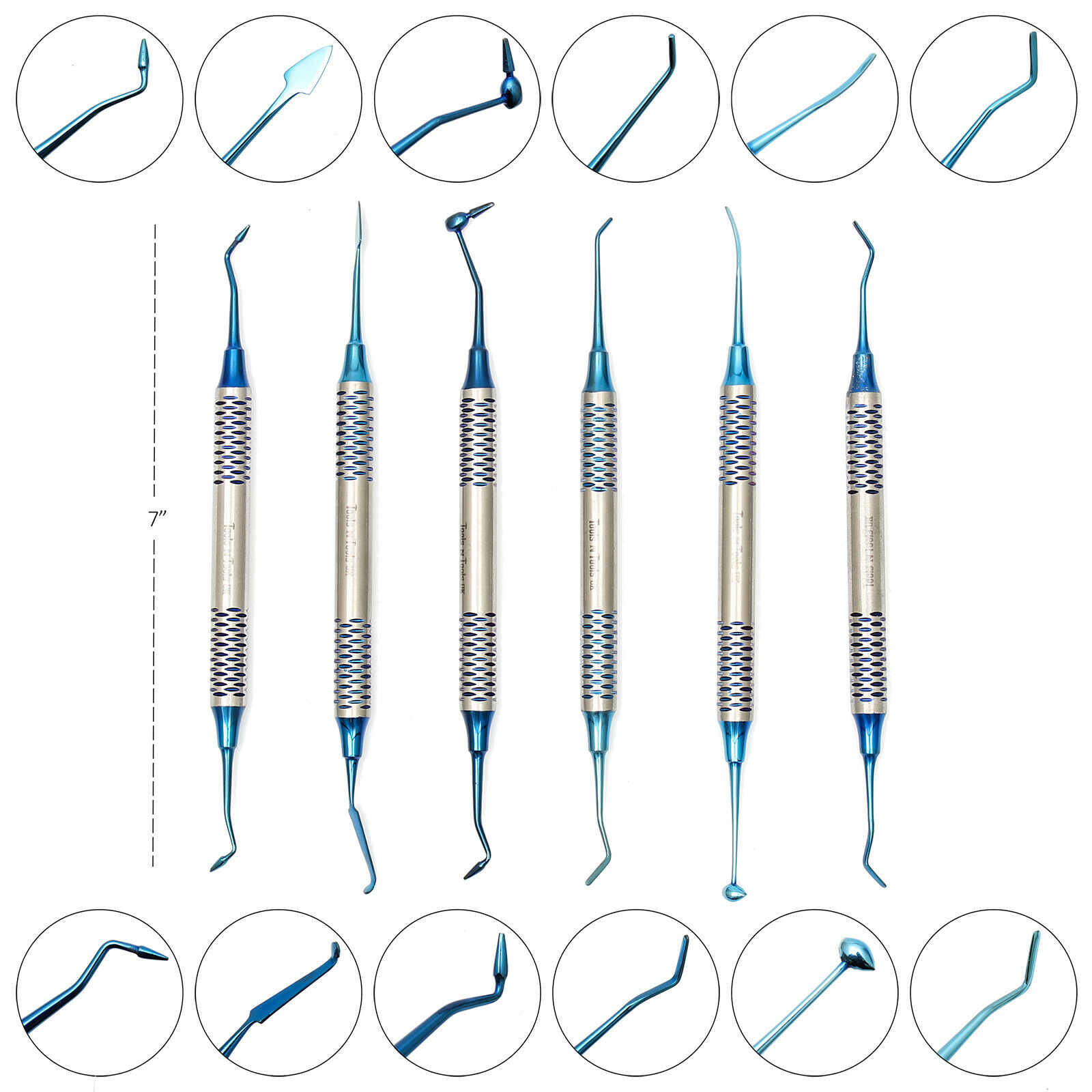 API Composite Filling Instruments T.C. Blue Set Of 6Pcs