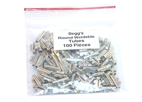 ADDLER Dental Begg Round Weldable Metal Bracket Tube Loose 100 Pcs