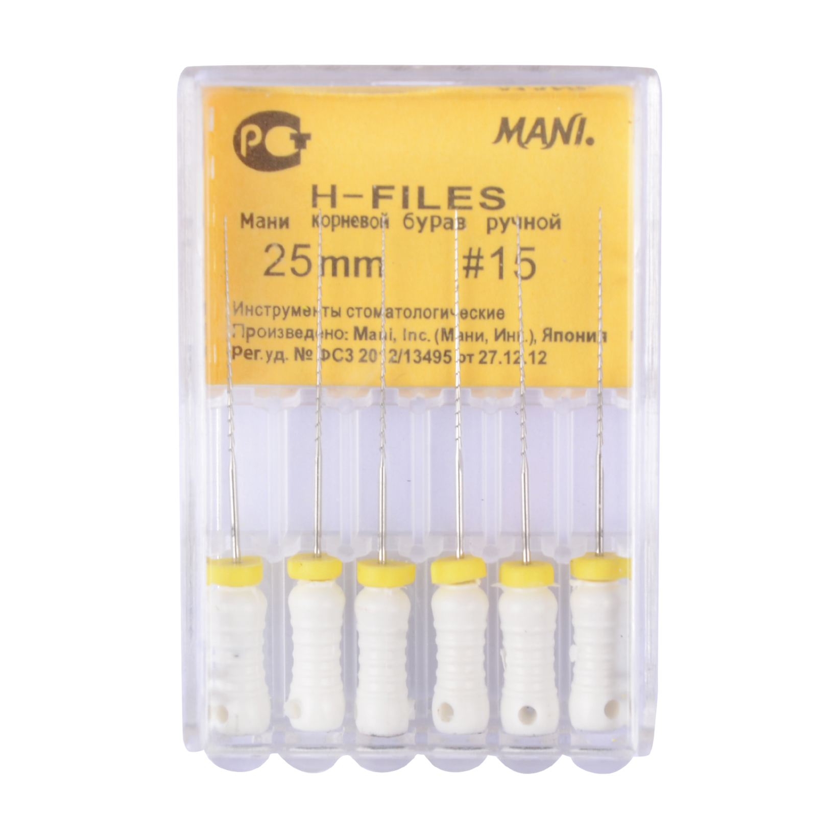 Mani H-File 25mm  15 No.  (PACK OF 6)