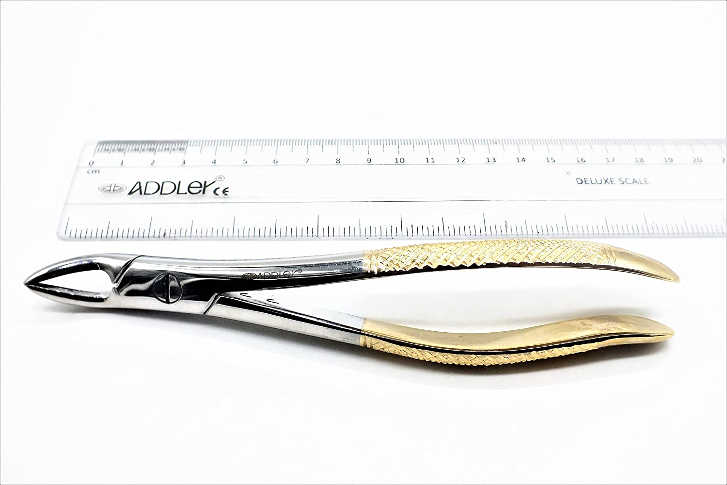 ADDLER  UPPER ROOTS GRAIN PLAIN SERRETED GOLDEN FORCEP NO 76.