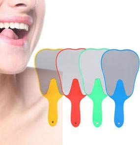 ADDLER DENTAL PATIENT HAND MIRROR ASSORTED COLOURS. QTY 1