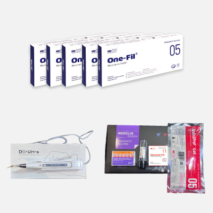 Buy 5 Mediclus One - Fil 2gm And Get Free Combo Of Mediclus DX-Ultra(Ultrasonic Irrigation)+ Mediclus Gutta Percha Points+Mediclus Gutta Percha Cutter+ Mediclus EDTA GEL