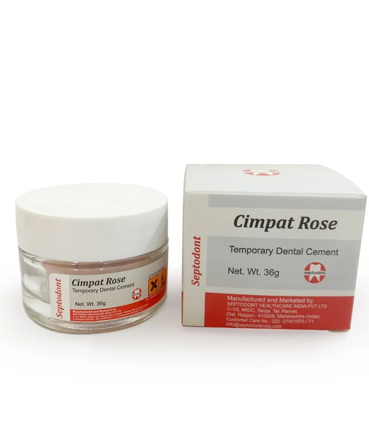 Septodont Cimpat Rose Temporary Filling Temporary Dental Cement 36gm