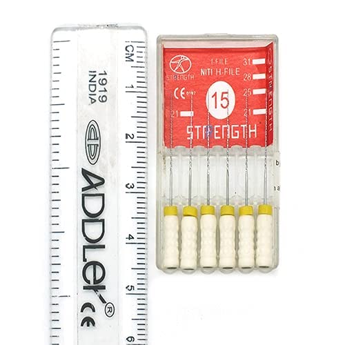 Strength Dental Niti H File 21 Mm Root Canal File Size 15 (Pack Of 6)