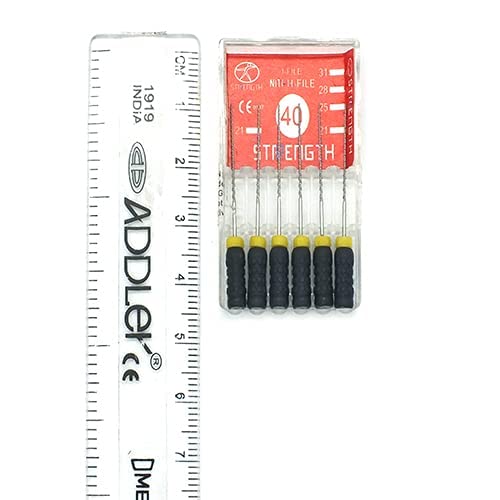 Strength Dental Niti H File 25 Mm Root Canal File Size 40 (Pack Of 6)