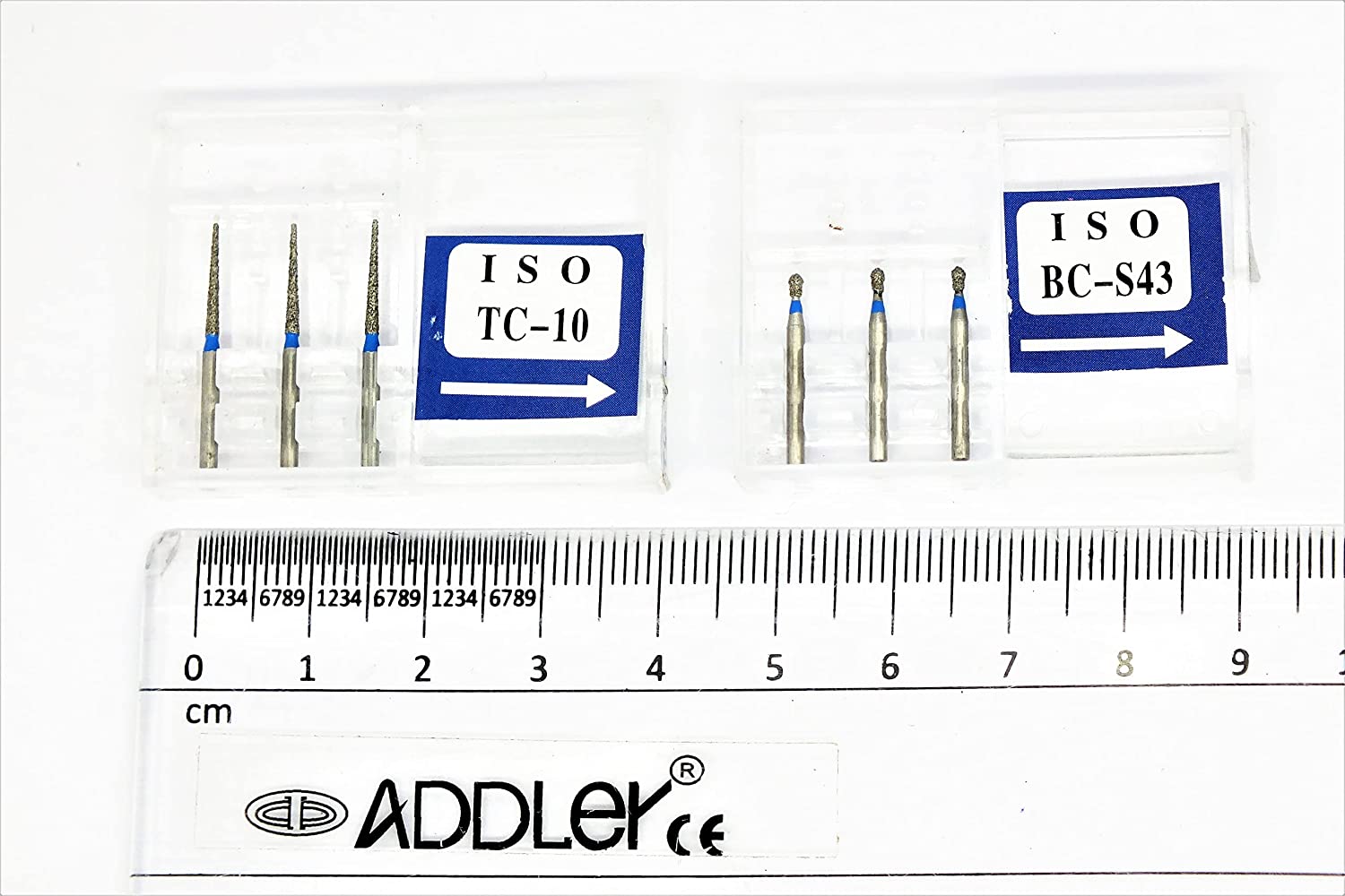 DENTAL DIAMOND BUR TC10 & BCS43 FG AIR ROTOR REDUCER SWISS DIA PREMIUM BURS. EXCELLENT DIAMOND GRAINS FOR HIGH SPEED ROTOR. PACK OF 3 BURS