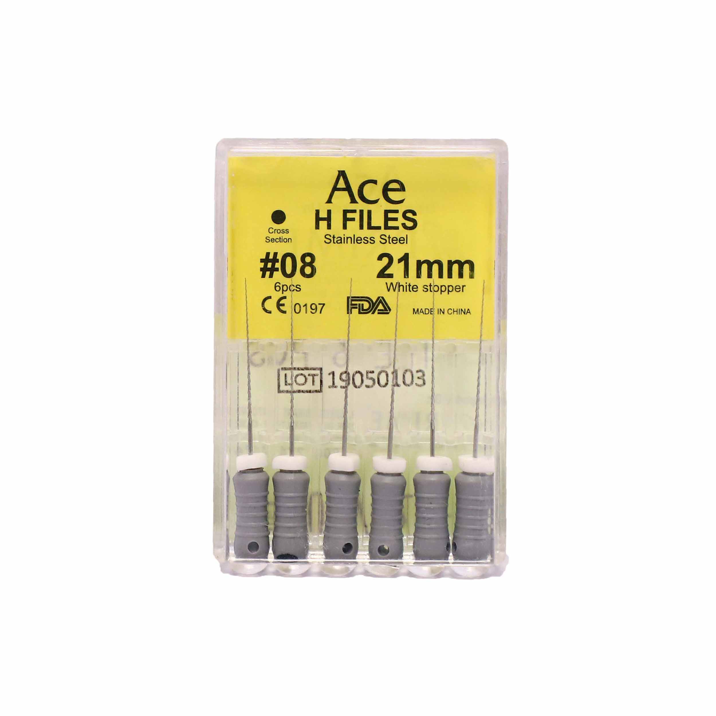 Prime Dental  Ace H Files #08 21mm