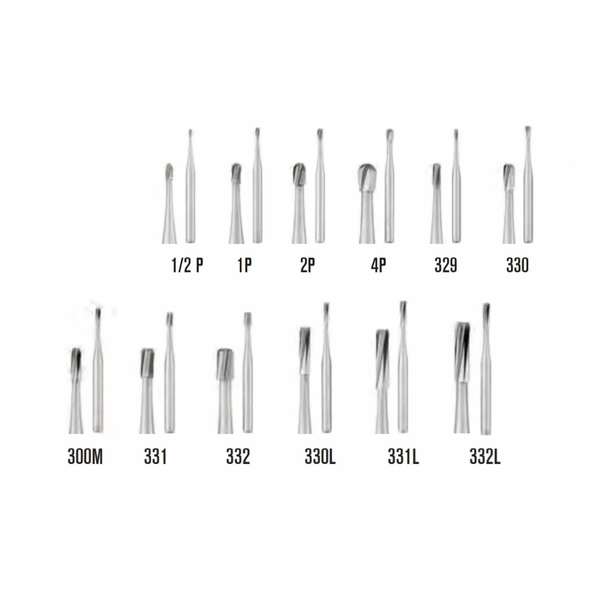 SS White Carbide Burs - Pear Shaped RA 331L