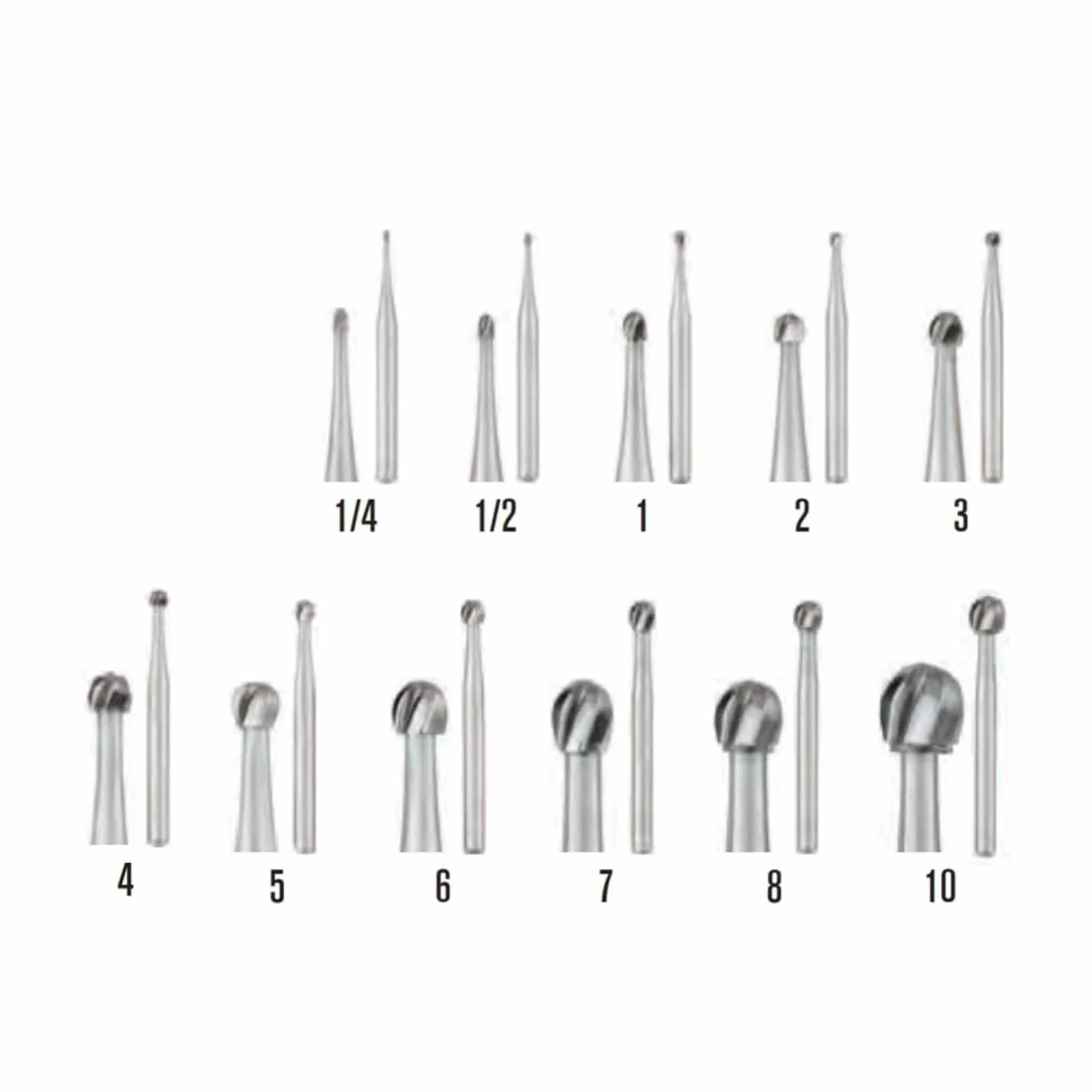 SS White  Carbide Burs - Round Shaped FG 7