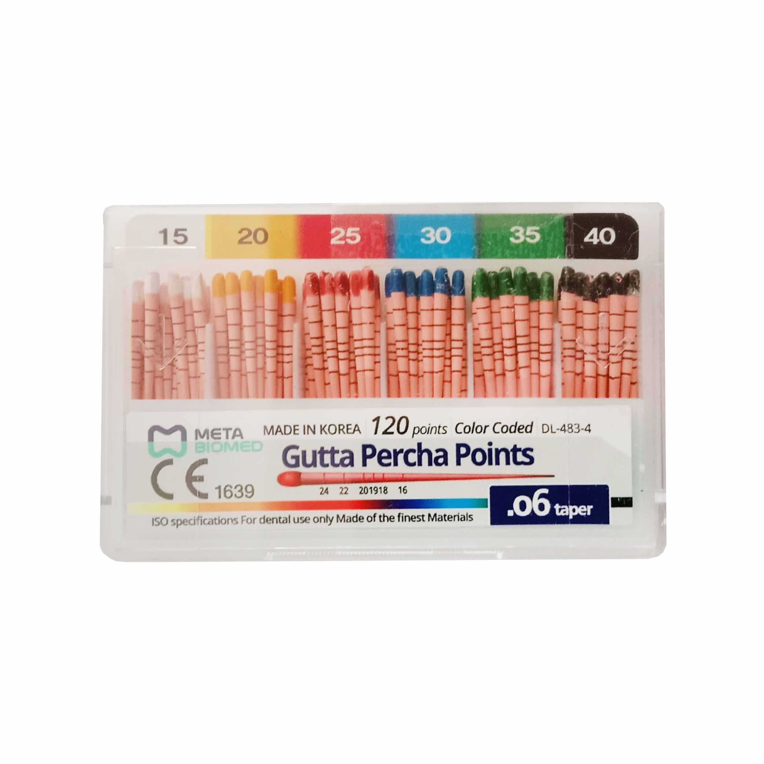 Meta Biomed Gutta Percha Points 6% 15-40