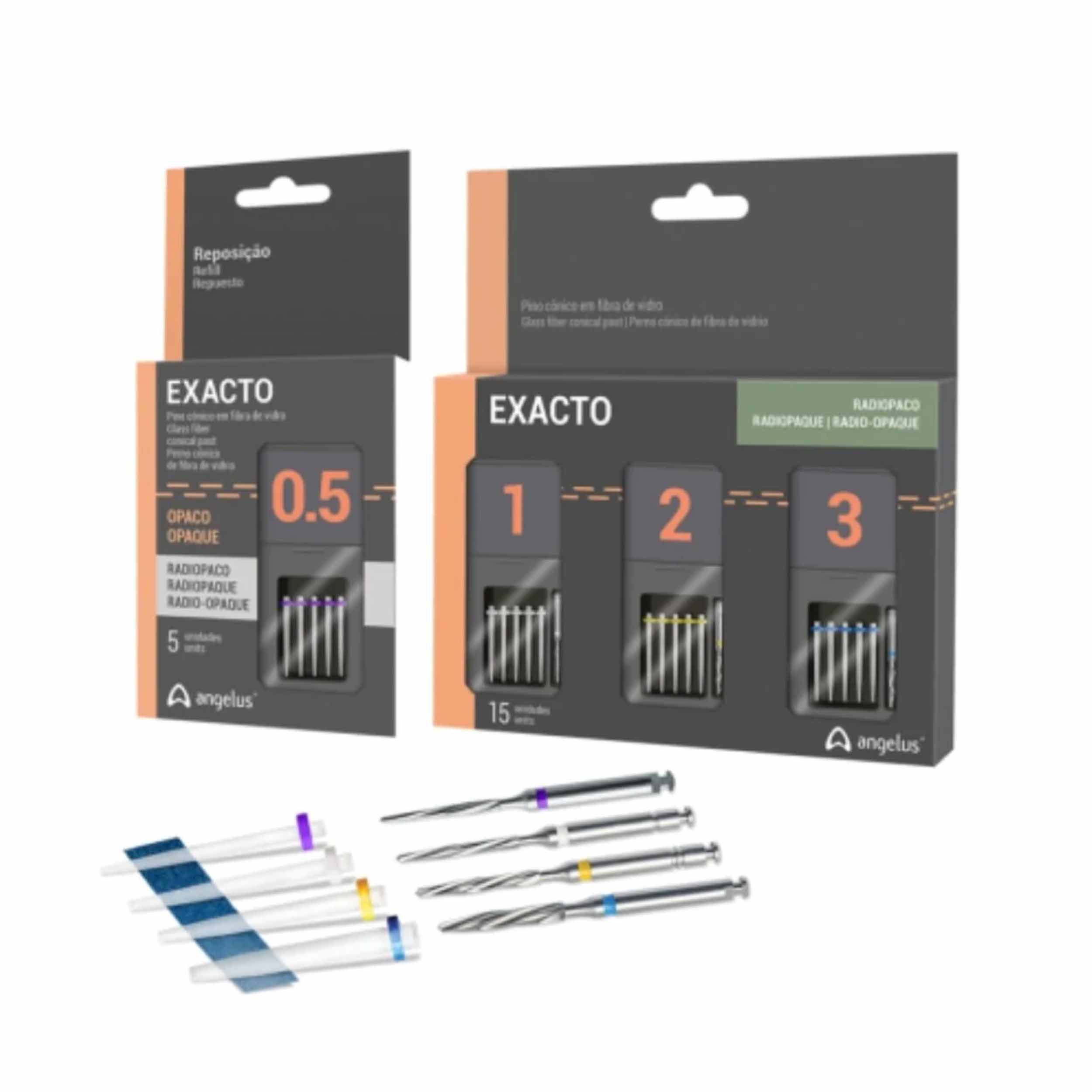 Angelus Exacto - Intraradicular Conical Post Trial Kit 0.5