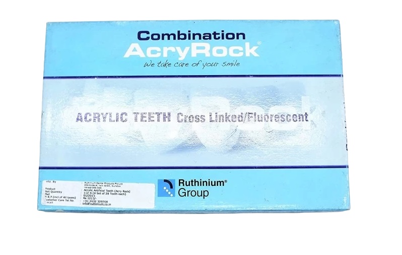 Ruthinium Acry Rock Acrylic Dental Teeth Set A1