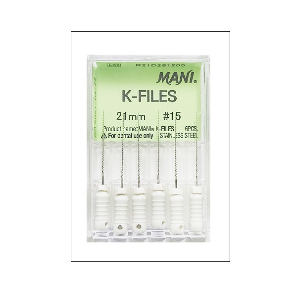 Mani K File 21mm #15 Dental Endo