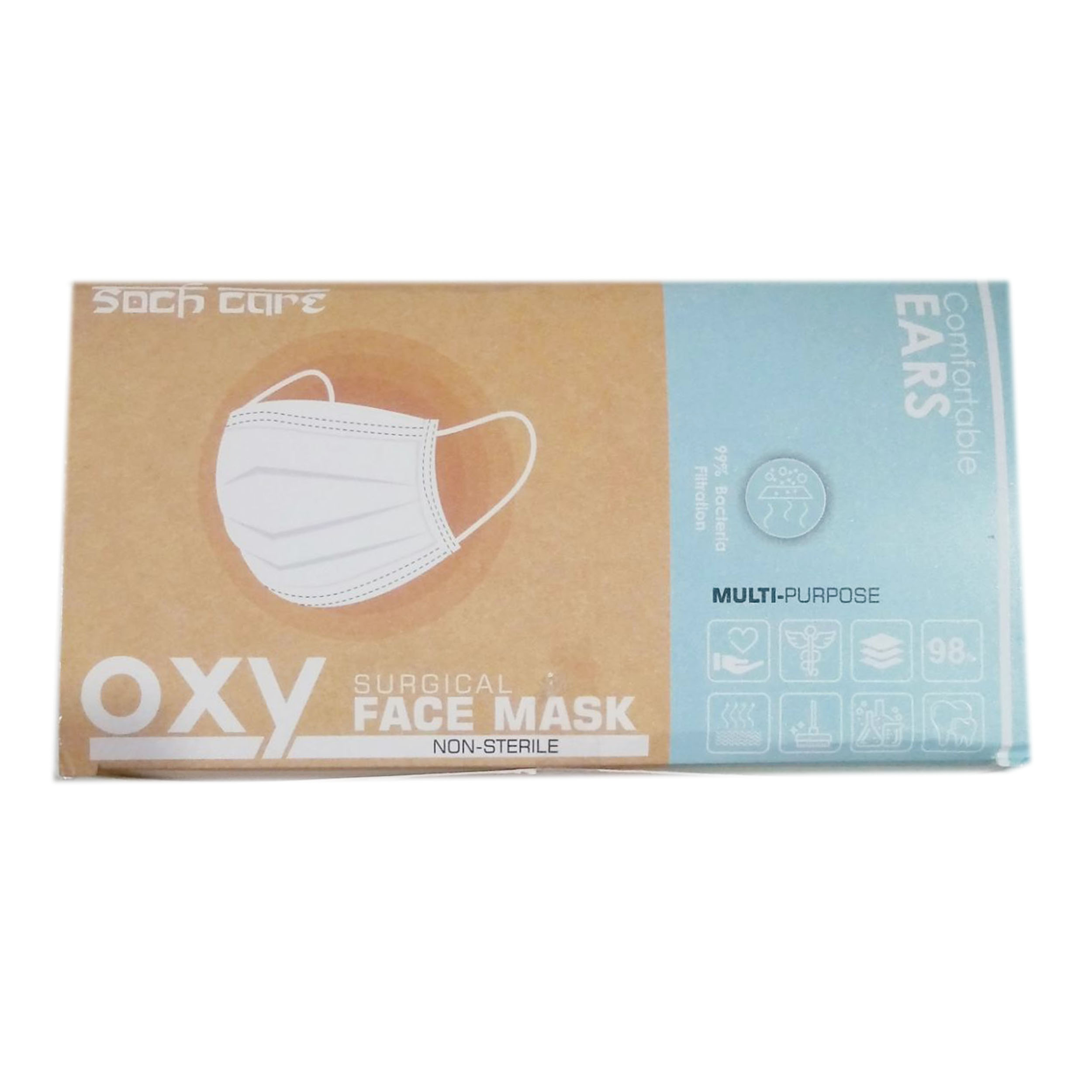 Soch -care 3 ply Face Mask/50 piece per box